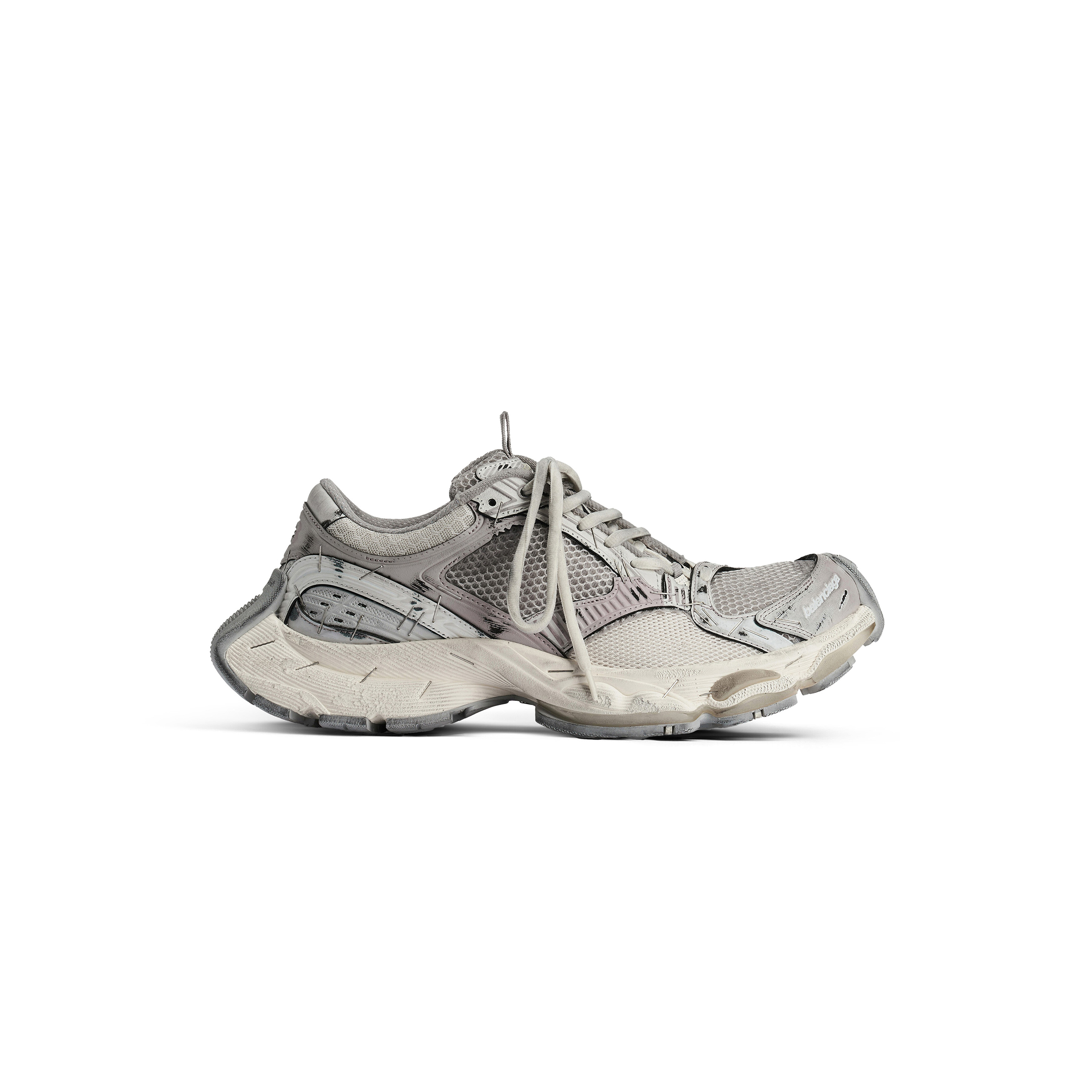 BALENCIAGA SNEAKER STAPLER DA DONNA IN BEIGE GRIGIO 803682W3ST49191